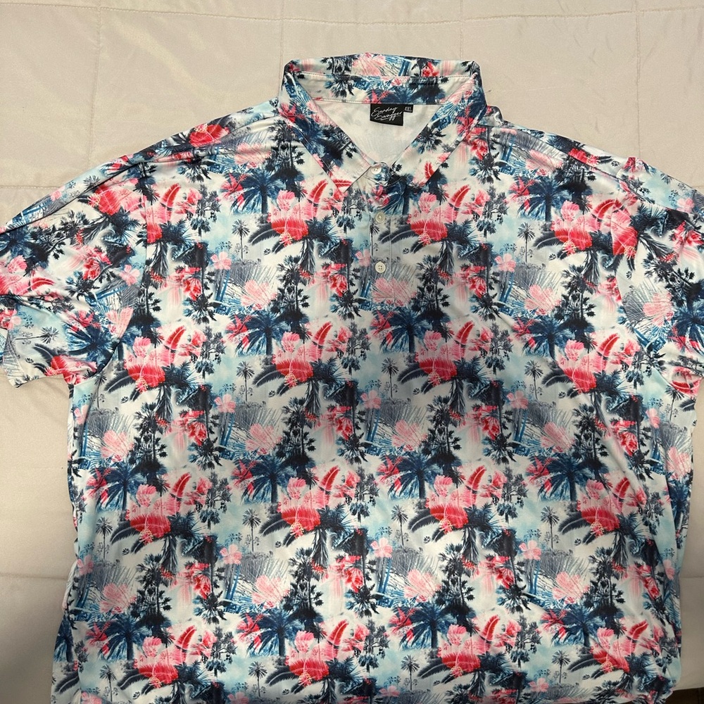 Tropical Print Men's Shirt